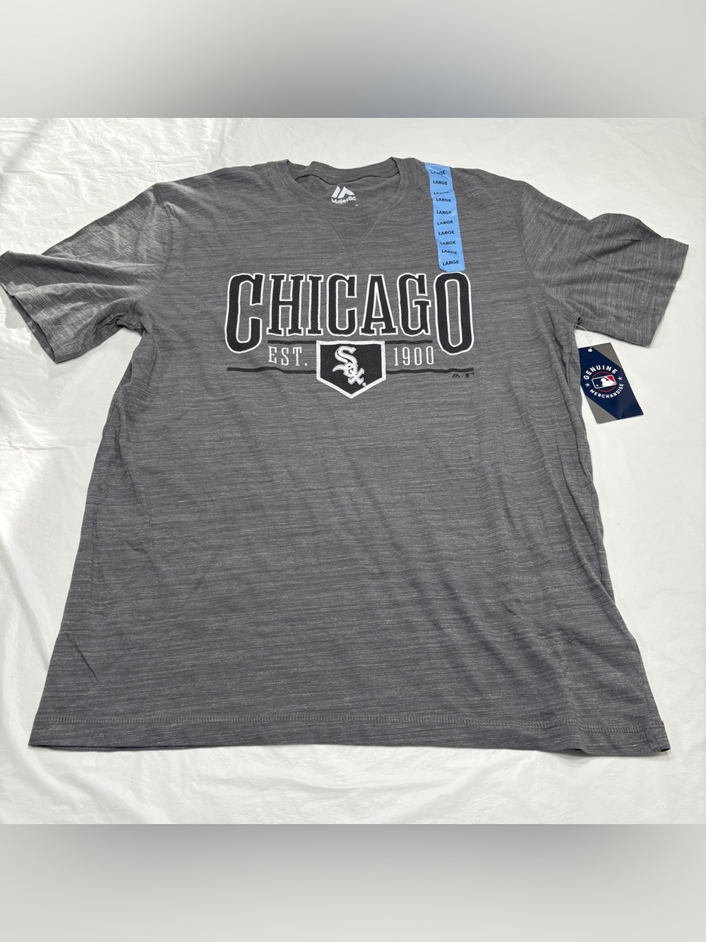 Majestic Chicago White Sox Gray Short Sleeve T Shirt Men’s Large New